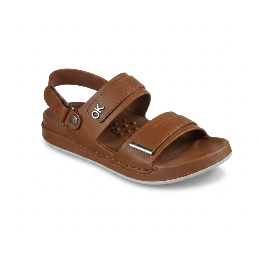 Elite Skechers Leather Dual-Strap Sandals