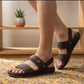 Elite Skechers Leather Dual-Strap Sandals
